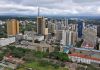 Pohled na Nairobi ze stechy Conference Centre