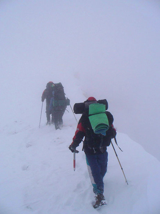 Vstup po hebeni na Feldseekopf (2864m)