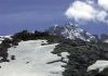 Simohy chata nadohled. V pozad se ty Dachstein.
